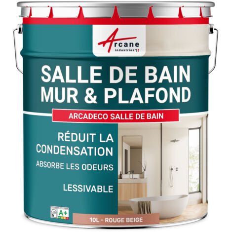 Peinture salle de bain, mur et plafond, condensation - 10 L Rouge beige - RAL 3012 - ARCANE INDUSTRIES (1/5)