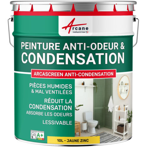 Peinture anti condensation, anti odeur, moisissure - 10 L Jaune Zinc - RAL 1018 - ARCANE INDUSTRIES (1/5)