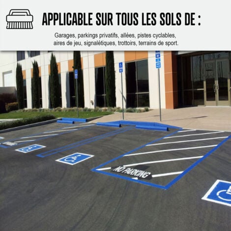 Peinture, bitume, goudron, asphalte, macadam, résine, sol, extérieur, béton, enrobé, rénov, décoration : Arcasphalt - 3.75 kg  (jusqu a 7.5 m² en 2 couches) Marron Clair - ARCANE INDUSTRIES