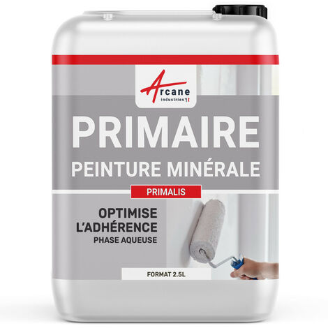 Sous-couche, primaire, pour peinture minérale, primalis - 2.5 L - ARCANE INDUSTRIES