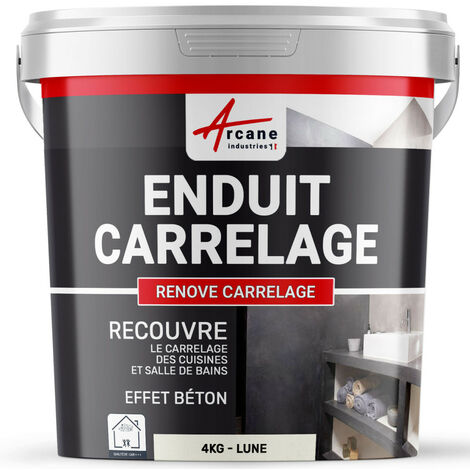 Arcane Industries – Enduit de façade rénovation carrelage 4 kg – Pour murs et sols – Excellente adhérence sans primaire – Rendement 2,6 m²