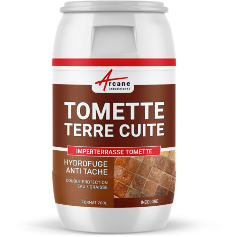 Hydrofuge et imperméabilisant, sol en terre cuite et tomette, anti taches - 200 L - ARCANE INDUSTRIES