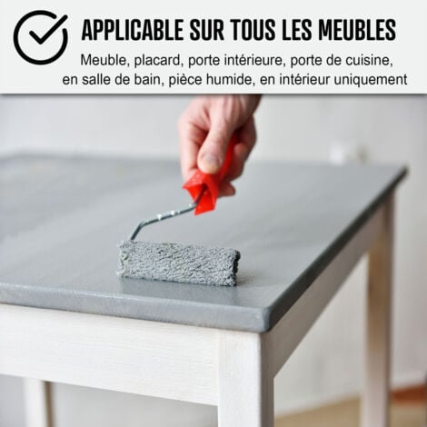 Peinture meuble, cuisine, salle de bain,  résine, bois, stratifié, mélaminé, porte, placard, plan de travail : Arcapoxy meuble - 1 kg (jusqu'à 12 m² en 2 couches) Rouge Tomate - RAL 3013 - ARCANE INDU
