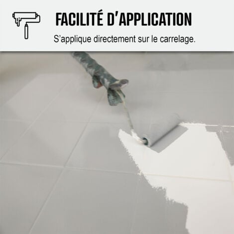Peinture Carrelage cuisine & salle de bain - Résine bi-composante : ARCAPOXY CARRELAGE - 1 kg (jusqu'à 10 m² en 2 couches) Blanc - RAL 9003 - ARCANE INDUSTRIES