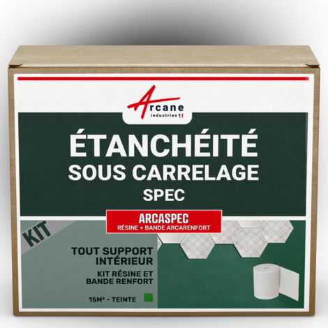 Étanchéité douche, salle de bain, sous carrelage et béton ciré, kit - 15 m²  - ARCANE INDUSTRIES