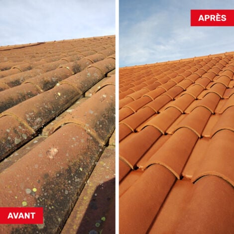 Nettoyant flash pour toiture, tuile, béton, ardoise, terre, cuite, action, ultra, rapide - 20 L  - ARCANE INDUSTRIES