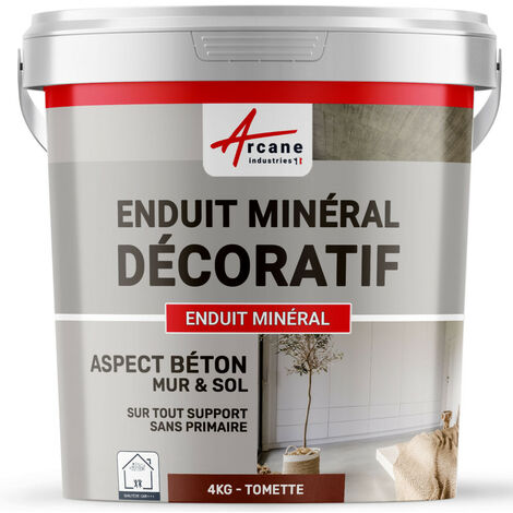 Enduit décoratif, mural et sol, rénovation, chambre, cuisine, salle de bain - 4 kg Tomette - ARCANE INDUSTRIES (1/2)
