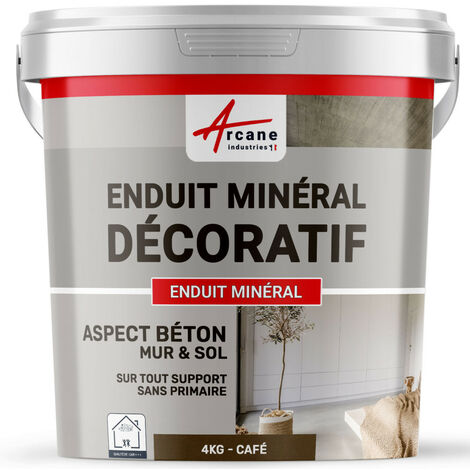 Enduit décoratif, mural et sol, rénovation, chambre, cuisine, salle de bain - 4 kg Café - ARCANE INDUSTRIES (1/2)