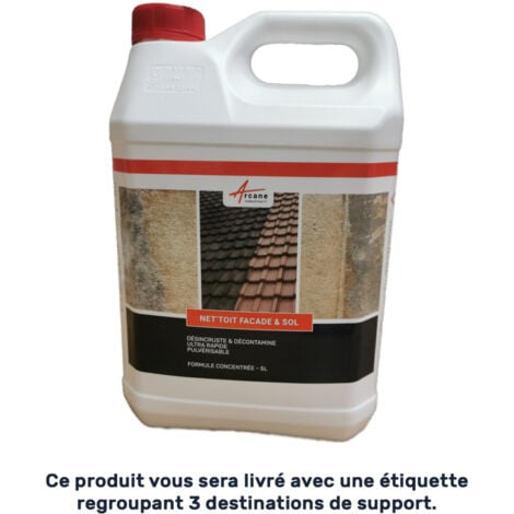 Nettoyant facade, produit professionnel, rapide, crépi, enduit - 20 L  - ARCANE INDUSTRIES