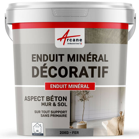 Enduit décoratif, mural et sol, rénovation, chambre, cuisine, salle de bain - 20 kg Fer - ARCANE INDUSTRIES (1/2)