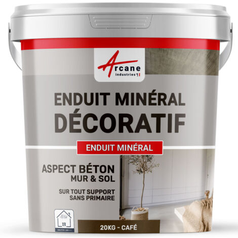 Enduit décoratif, mural et sol, rénovation, chambre, cuisine, salle de bain - 20 kg Café - ARCANE INDUSTRIES