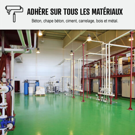 Peinture sol - Résine Epoxy - Revêtement Sol Industriel et Sol Béton, usine, parking - REVEPOXY TRAFIC INTENSIF - 5 Kg (jusqu'à 10 m² en 2 couches) Noir Graphite - RAL 9011 - ARCANE INDUSTRIES