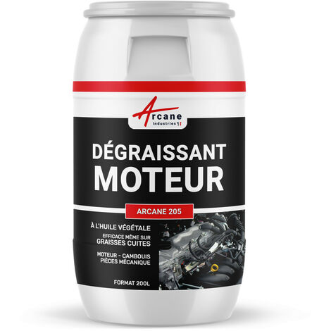 Dégraissant, moteur, graisses, épaisses, cambouis, molykote, ester, méthyliquede colza, dégraissant, moteurs - 200 L - ARCANE INDUSTRIES