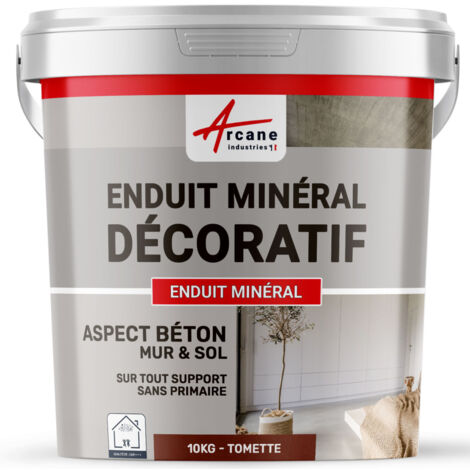 Enduit décoratif, mural et sol, rénovation, chambre, cuisine, salle de bain - 10 kg Tomette - ARCANE INDUSTRIES
