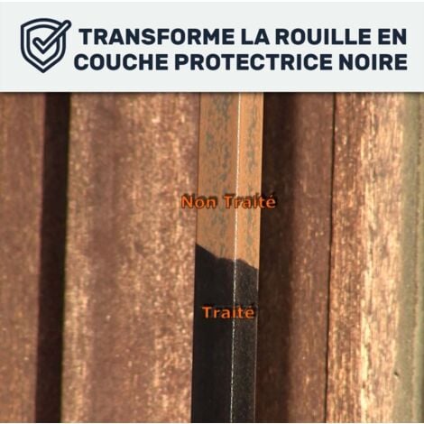 Anti rouille, Metalpro : convertisseur de rouille et traitement contre la rouille - efficace sur portail volet carrosserie vélo - 1 L  - ARCANE INDUSTRIES