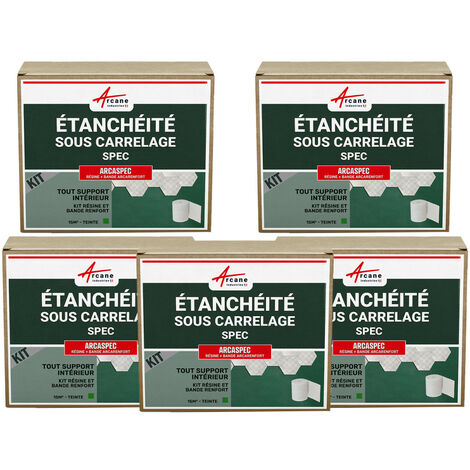 Étanchéité douche, salle de bain, sous carrelage et béton ciré, kit - Offre Spéciale : 5 x 15m² - ARCANE INDUSTRIES