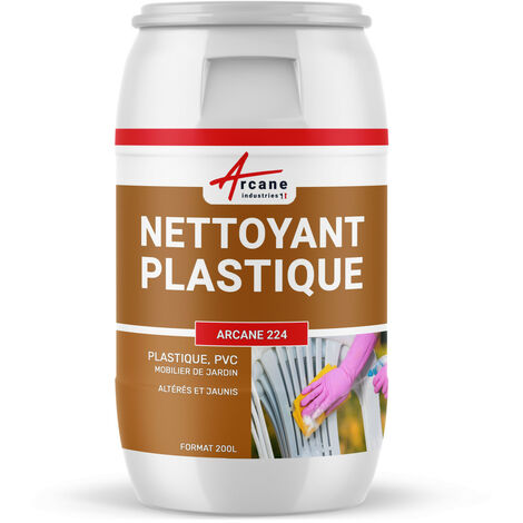 Nettoyage plastique, pvc, rénovateur pour  salon, meuble, jardin, blanc plastique jauni, huisserie, objet - 200 L  - ARCANE INDUSTRIES