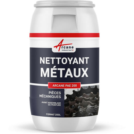 Nettoyage métaux, alu, aluminium, dégraissant, chaine, velo, moto, auto, remplace le trichlo ethylène - 200 L  - ARCANE INDUSTRIES