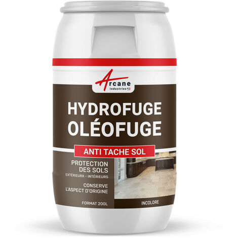 Anti-tache sol, traitement hydrofuge pour le sol, carrelage extérieur / intérieur : terre cuite,travertin, graisse - 200 L - ARCANE INDUSTRIES