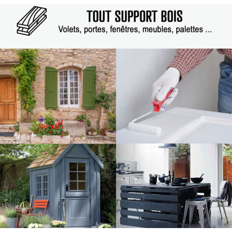 Peinture Bois Extérieur - Peinture portails, bardage, abri et mobilier de jardin... : ARCALAQUE 201 - 0.5 L Gris Telegris 4 - RAL 7047 - ARCANE INDUSTRIES