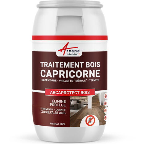 Traitement capricorne, produit, injecter, pulvériser - 200 L - ARCANE INDUSTRIES