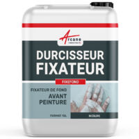 Arcane Industries – Fixateur de fond durcisseur pour supports farinants et friables – 10 L – Primaire d'imprégnation pour murs intérieurs et extérieurs