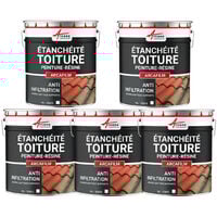 Etanchéité toiture : peinture arcafilm, résine etanchéité pour tuile : Arcane industries - Offre Spéciale : 5 x 10L Blanc - ARCANE INDUSTRIES