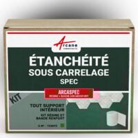 étanchéité douche salle de bain sous carrelage et béton ciré kit - 5 m² -