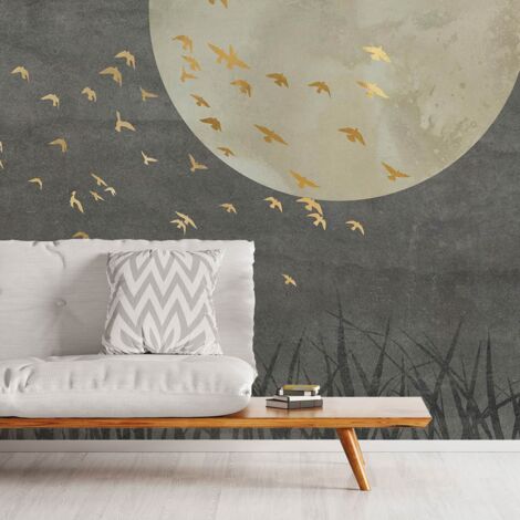 Papier peint oiseaux dores papier peint (1/5)