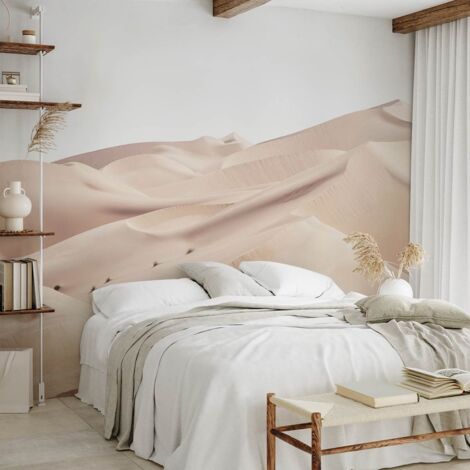 Papier peint panoramique dune de sable rose papier peint