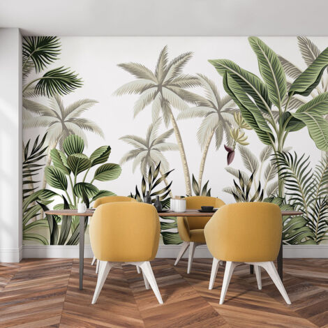 Papier peint panoramique jungle cacao