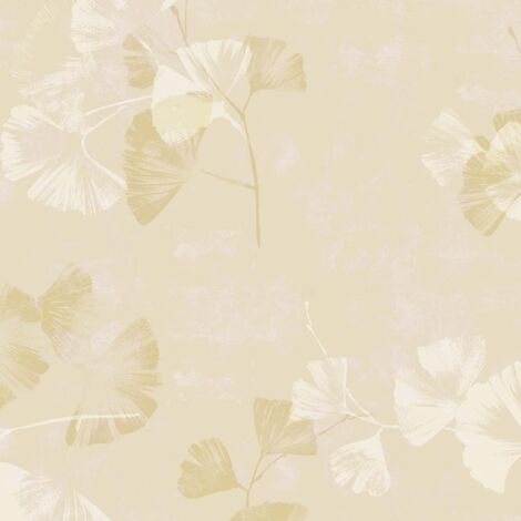 Papier peint fleurs de ginkgo