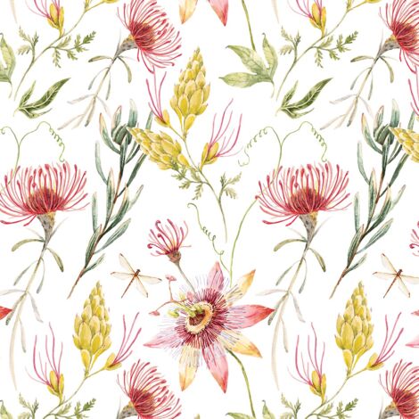 Papier peint fleurs floralie