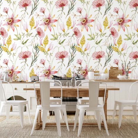 Papier peint fleurs floralie