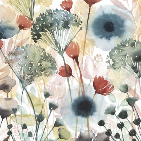 Papier peint fleurs bouquet des champs