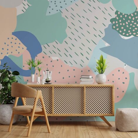 Papier peint formes pastel papier peint (1/5)