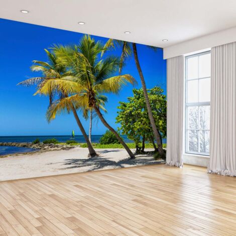 Papier peint panoramique sable blanc a miami papier peint (1/5)