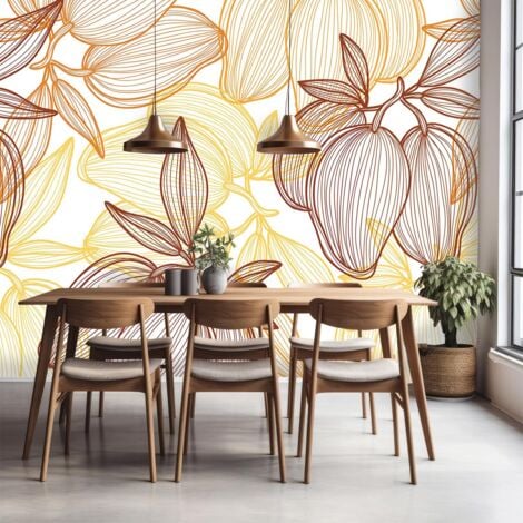 Papier peint fleurs louise