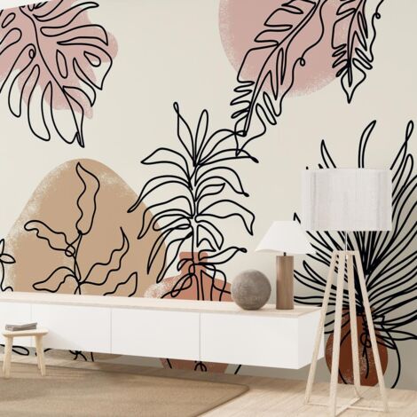 Papier peint plante et terre cuite papier peint (1/5)