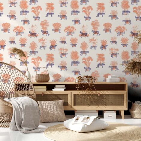 Papier peint tigre en toile de jouy papier peint (1/5)