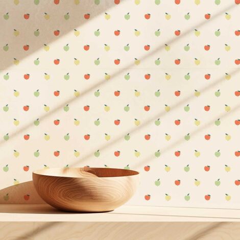 Papier peint pommes pastel papier peint (1/4)