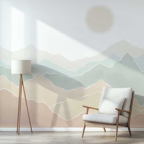 Papier peint vallons pastel papier peint (1/5)