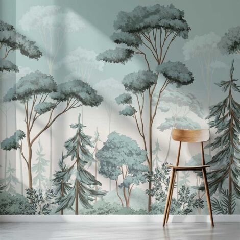 Papier peint forêt des fjords papier peint (1/5)