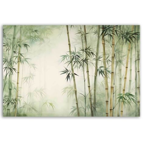 Tableau forêt de bambous zen (1/5)