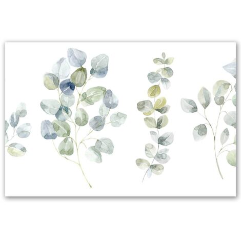 Tableau branchages eucalyptus aquarelle (1/5)