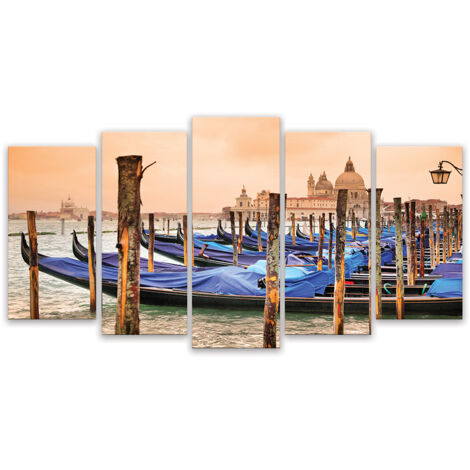 Tableau deco gondoles a venise , 150x80cm
