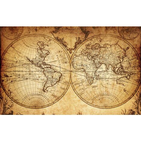 Tableau old map, 80x50cm (1/5)