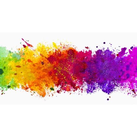 Tableau abstrait watercolor splash - 80x50 cm