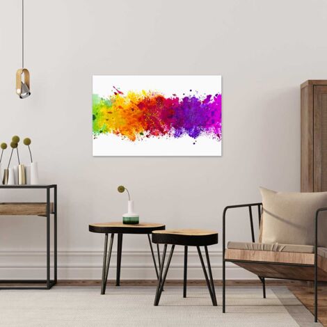 Tableau abstrait watercolor splash - 80x50 cm
