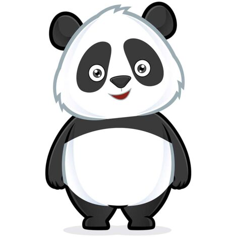 Tableau enfant petit panda illustré - 50x80 cm (1/5)